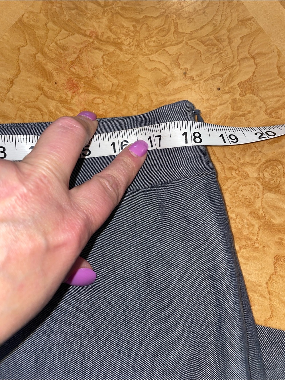 Talbots Petite’s Heritage Straight Leg Pants in Heather Gray Size 14P Like New - Picture 9 of 11